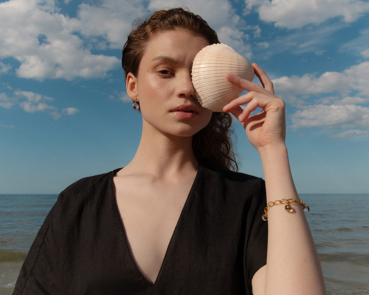 bransoletka srebrna, drop earrings