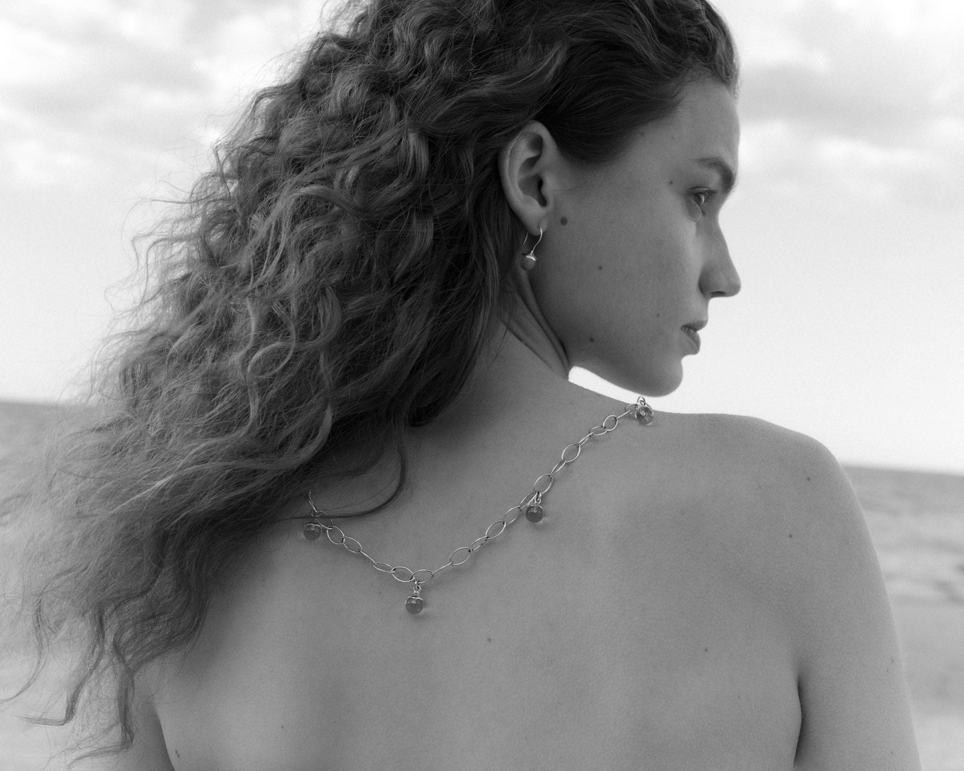 silver necklace