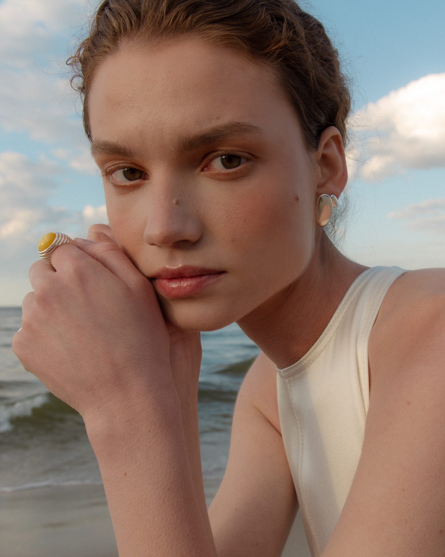 srebrne kolczyki, statement earrings