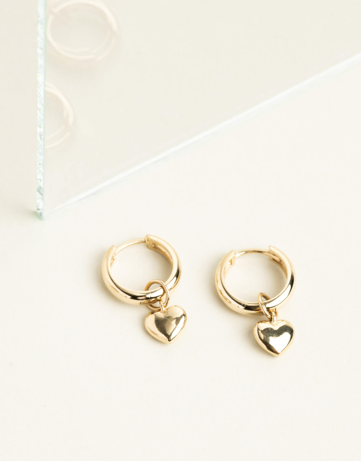 Kolczyki Petite Heart Hoops
