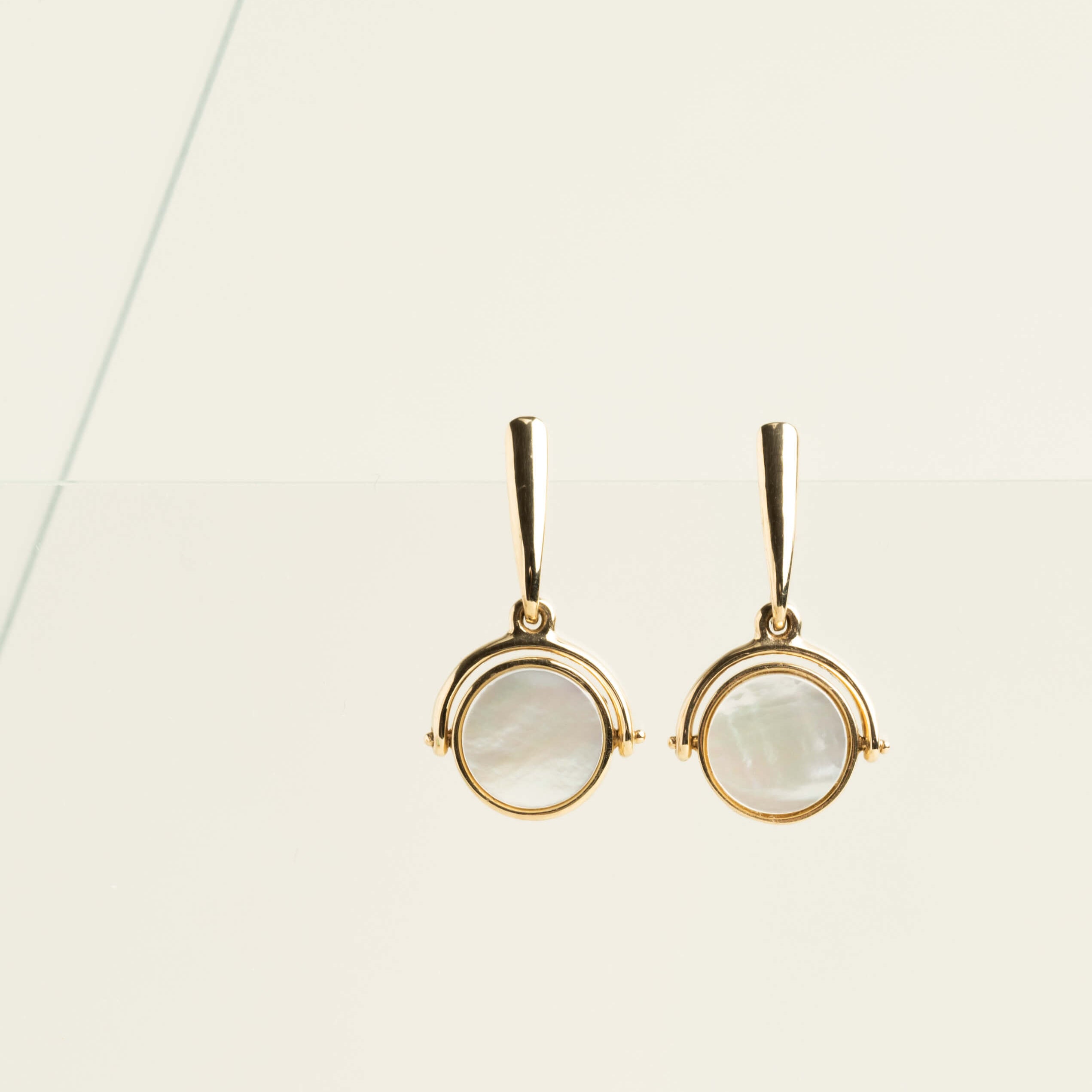 Mother of Pearl Reversible Earrings