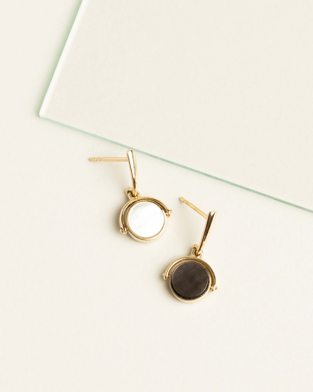 Mother of Pearl Reversible Earrings