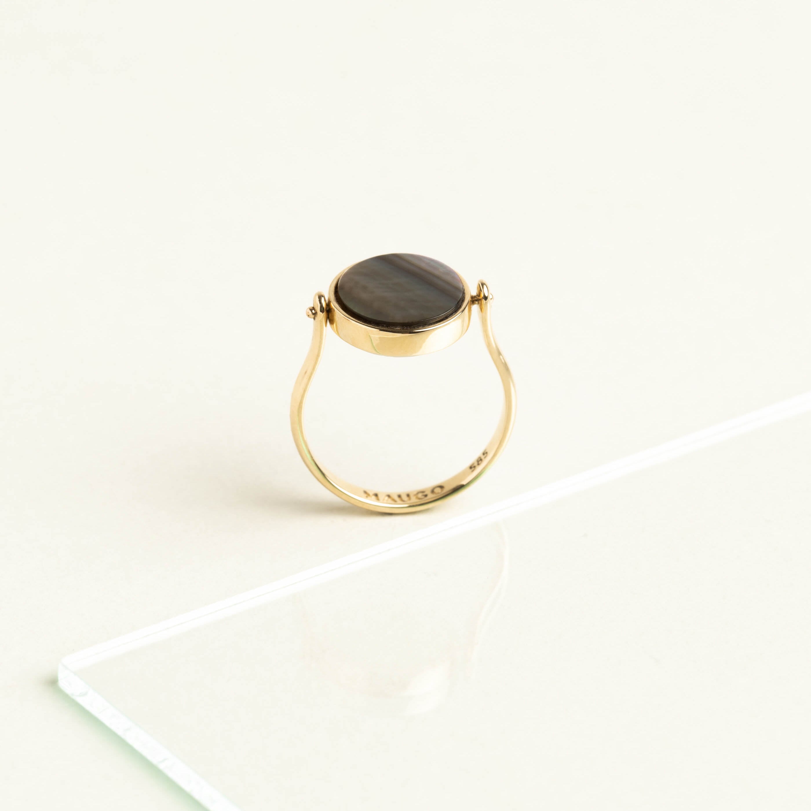 Mother of Pearl Reversible Ring