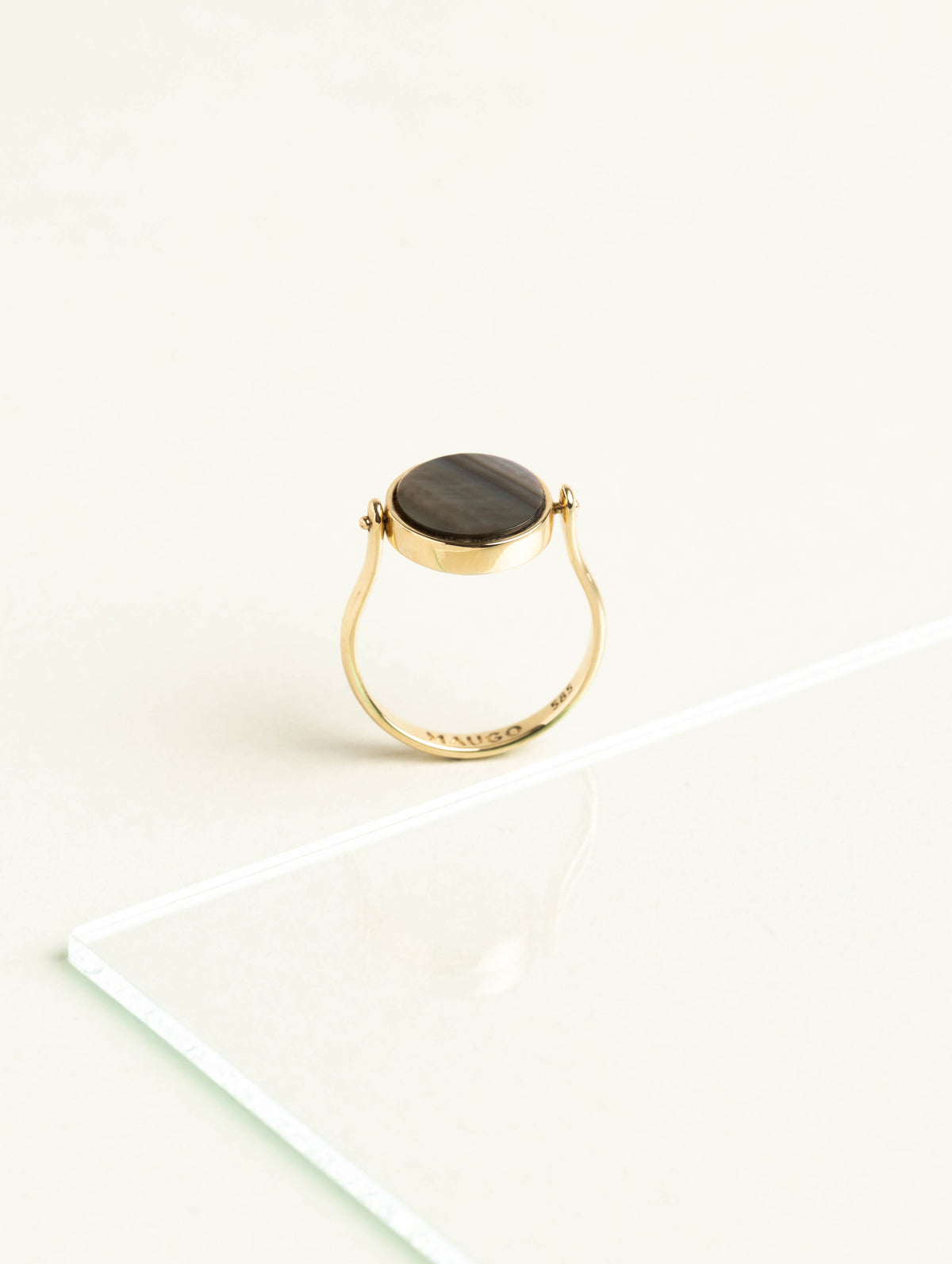 Mother of Pearl Reversible Ring