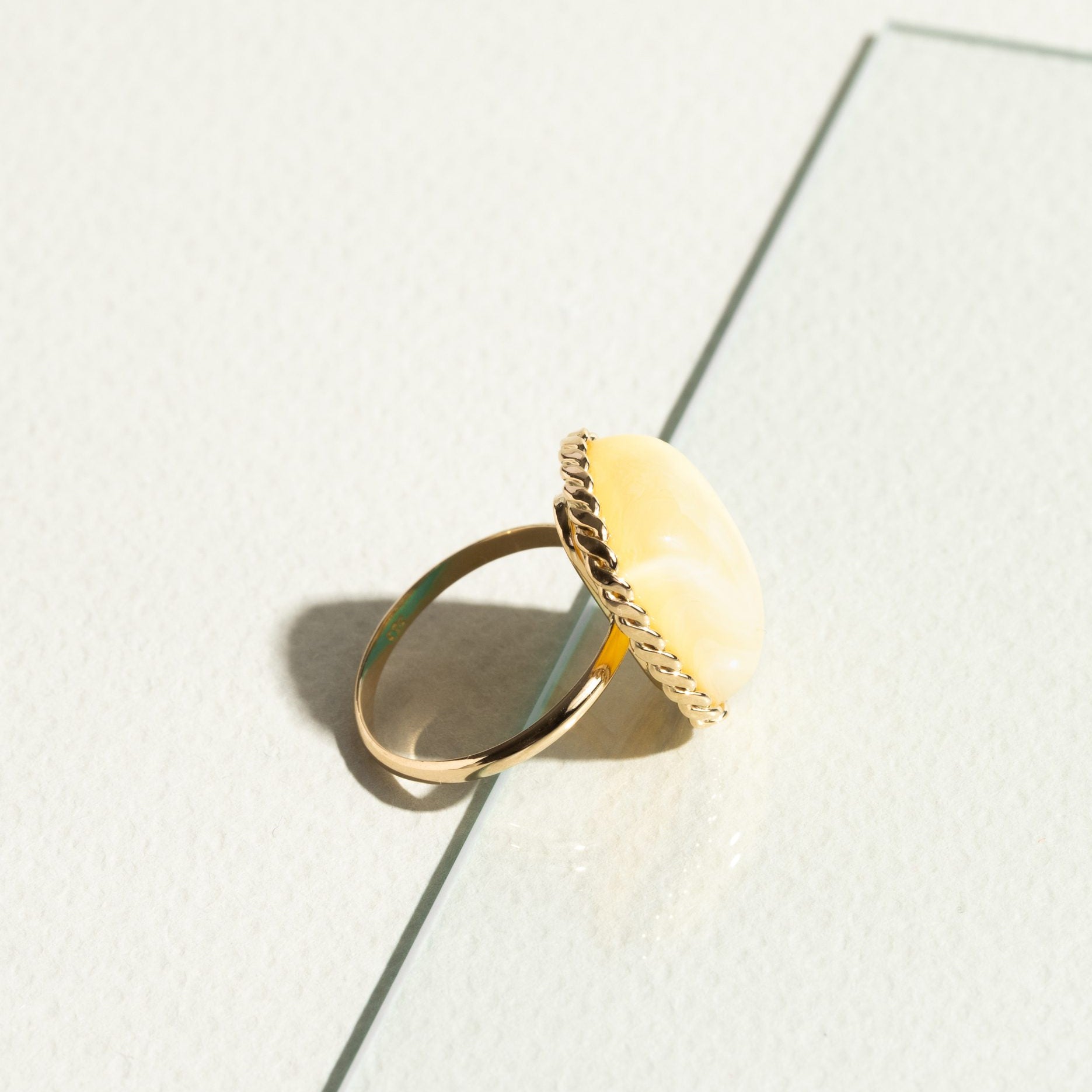 Amber Braid Ring I