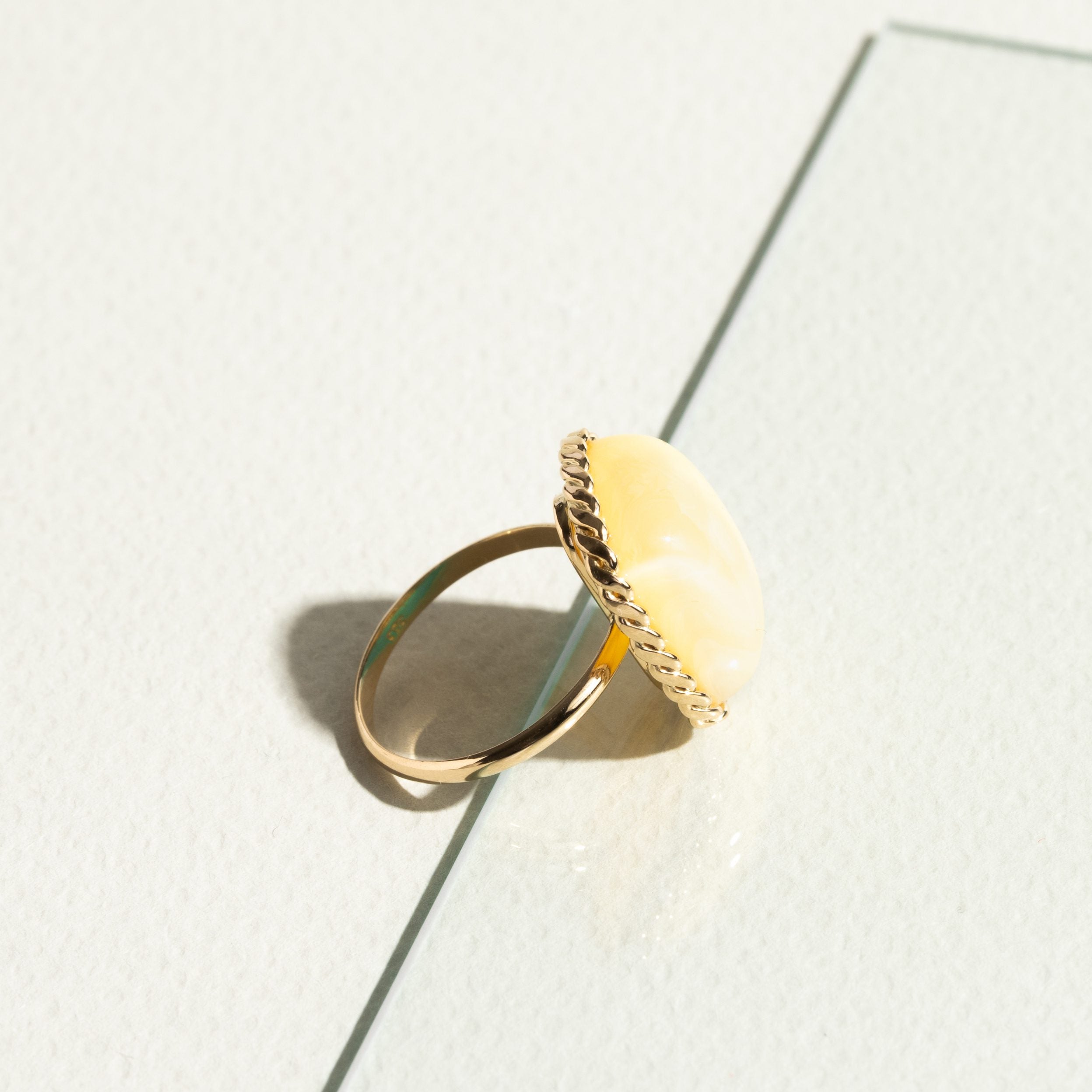 Amber Braid Ring I