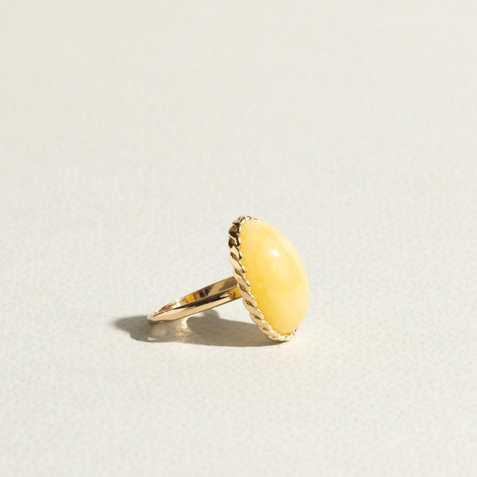 Amber Braid Ring II