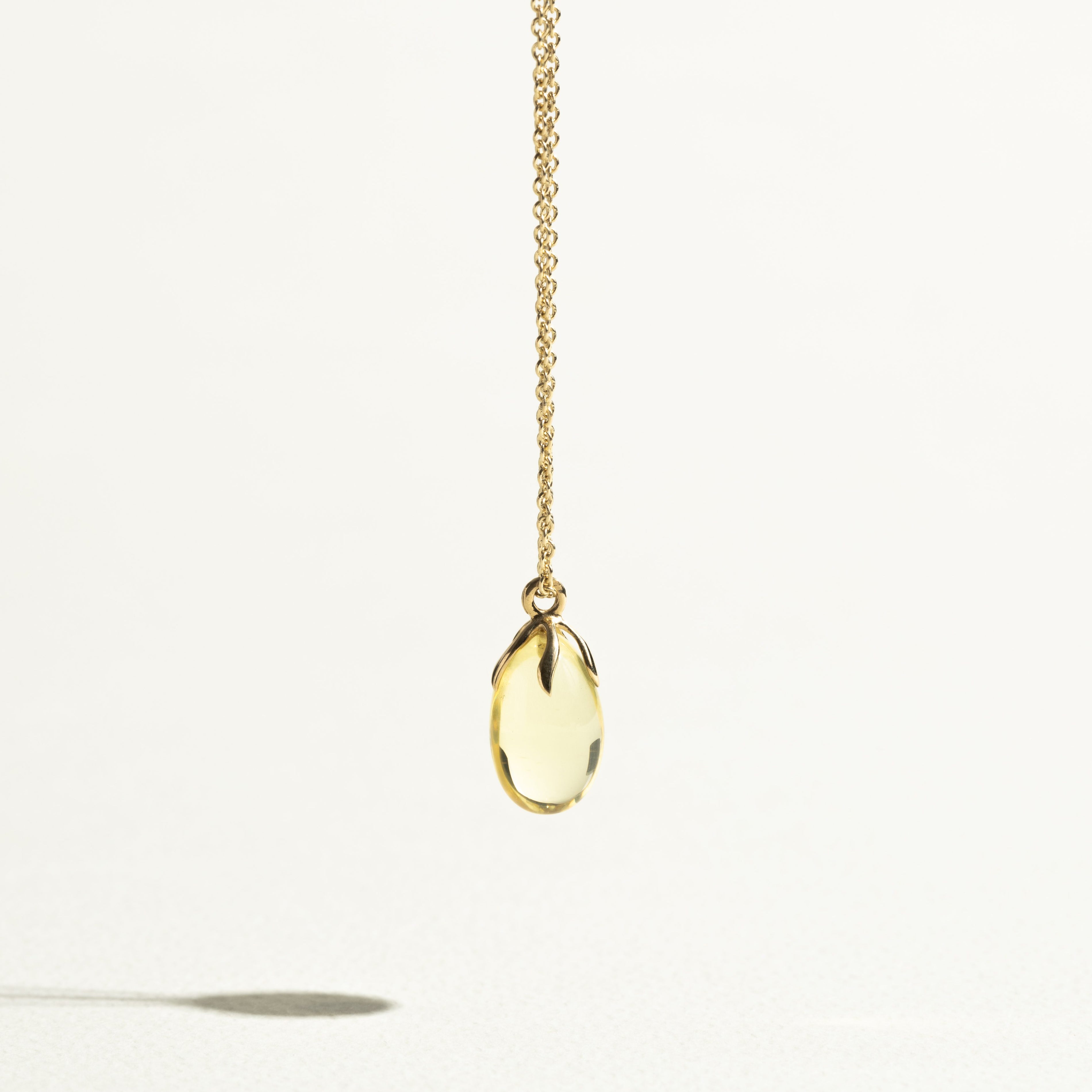 Amber Drop Necklace