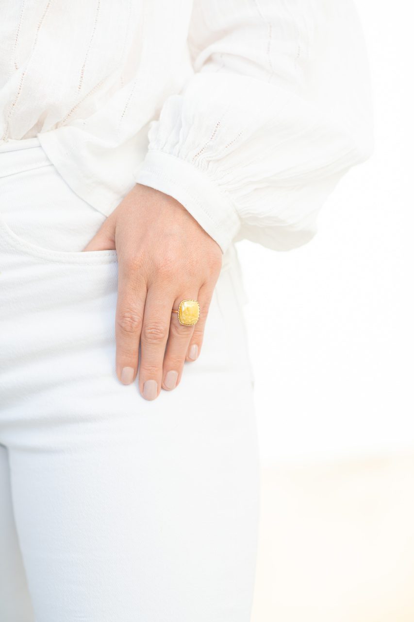 Amber Braid Ring I