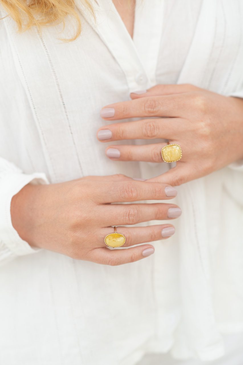Amber Braid Ring I