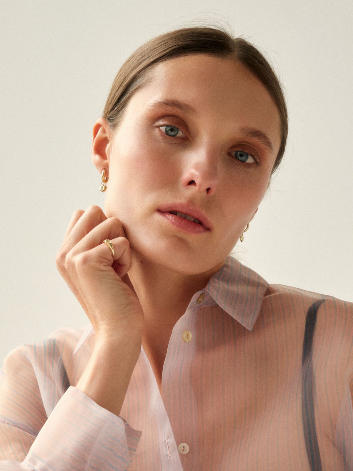 Kolczyki Petite Heart Hoops