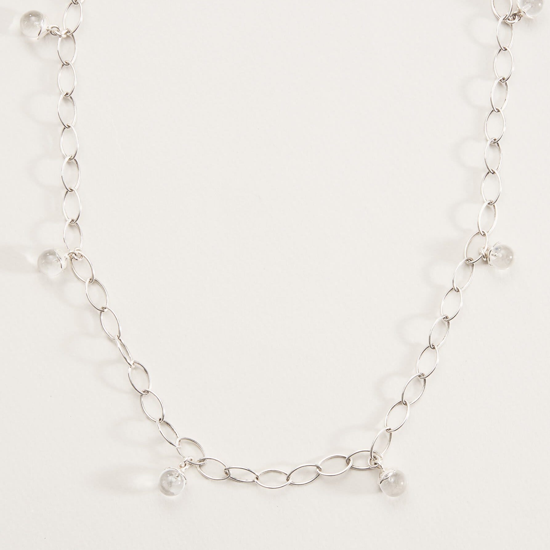 silver necklace