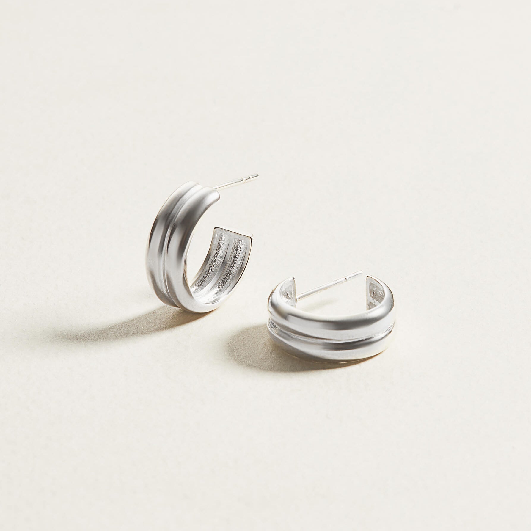 silver earrings, hoop earrings, srebrne kolczyki