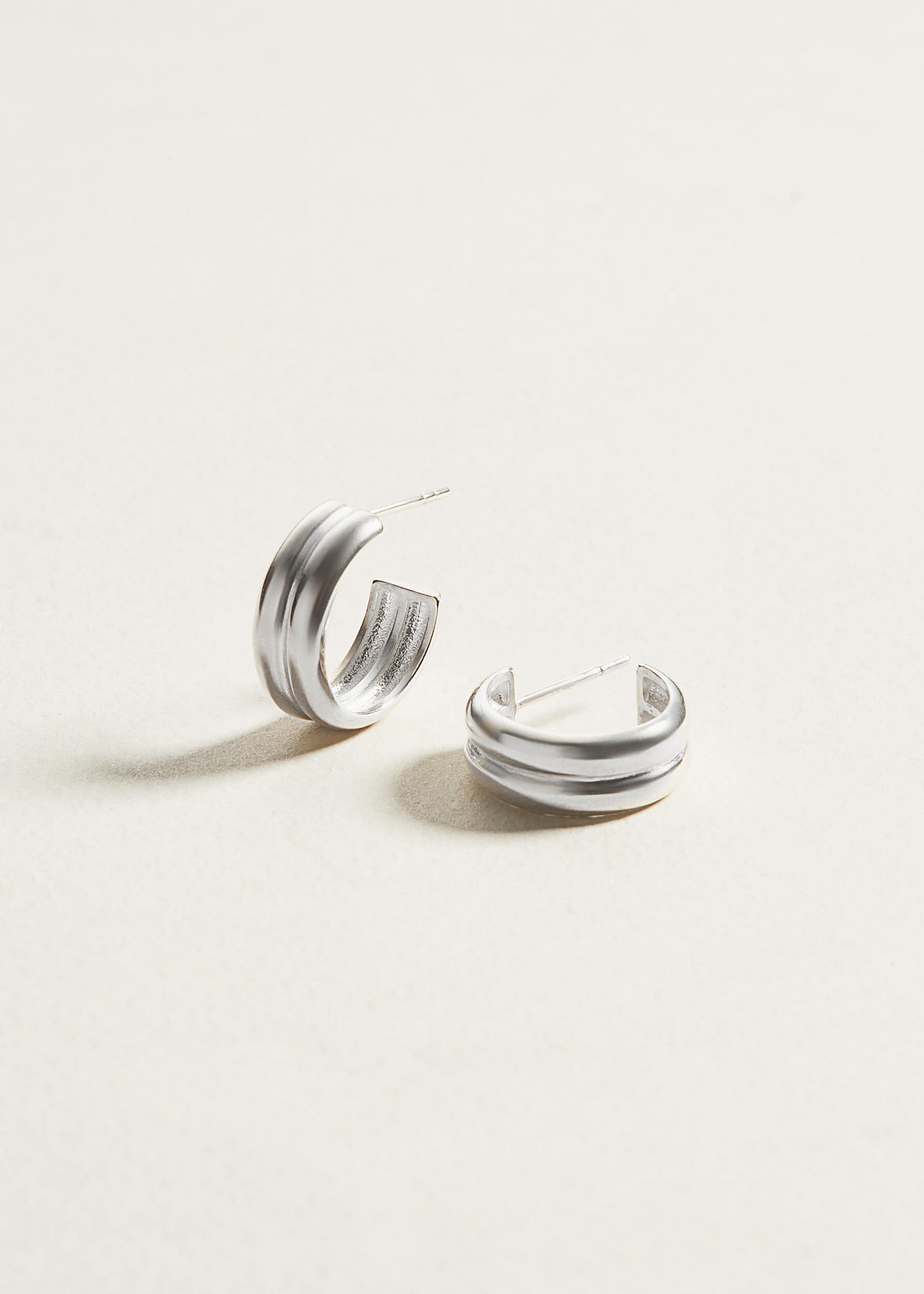 silver earrings, hoop earrings, srebrne kolczyki