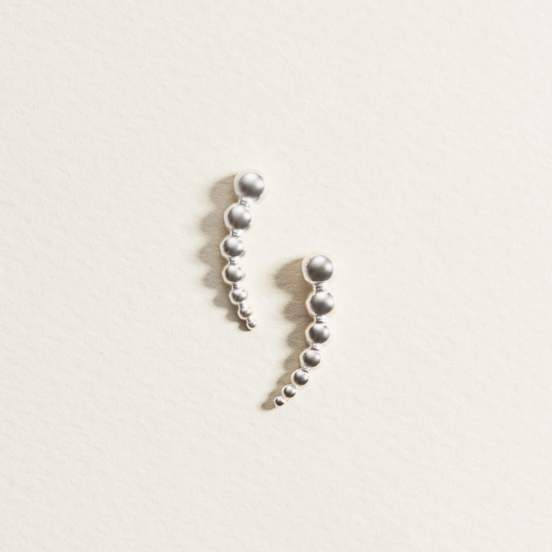 silver earrings, drop earrings