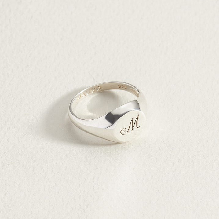 Initial Signet Ring