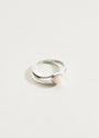 opal ring, petite ring