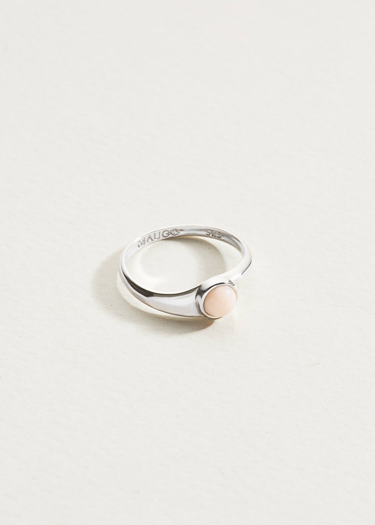 opal ring, petite ring