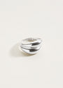 silver ring, statement ring, dome ring