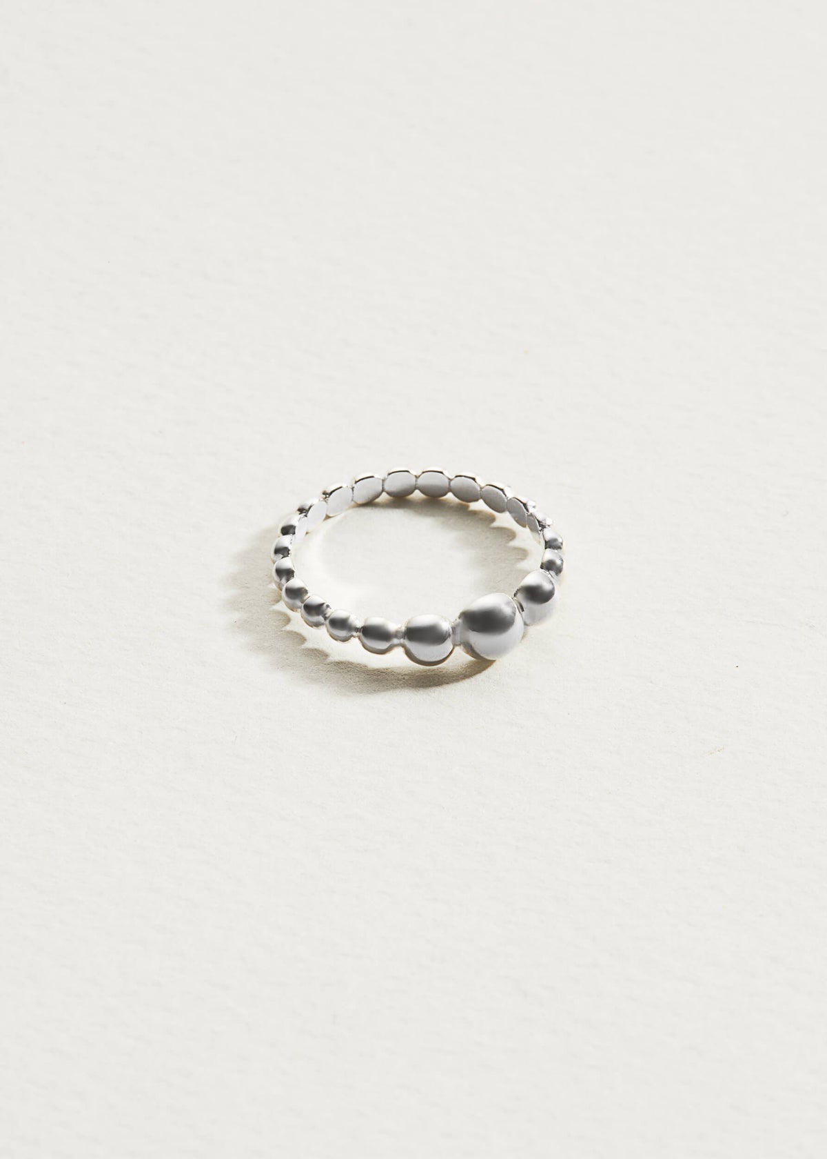foam ring, silver ring