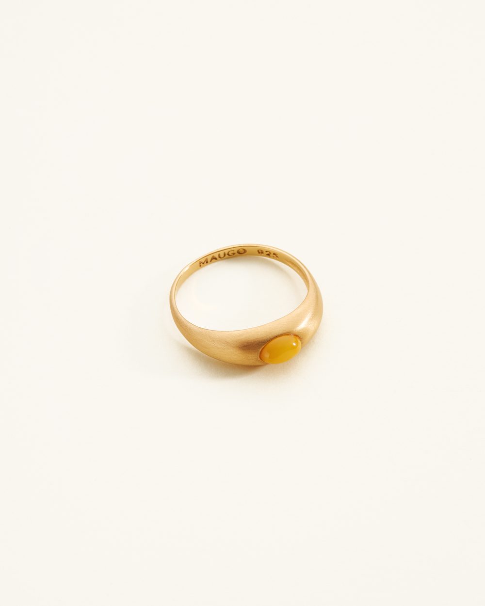 gold amber ring